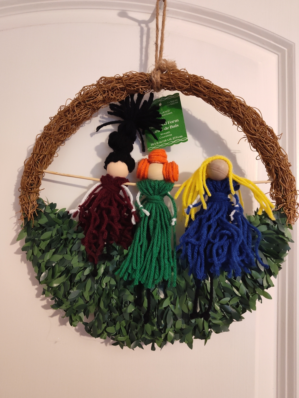 Handmade Hocus Pocus Sanderson Sisters Wreath Wall Accent - Halloween Decor